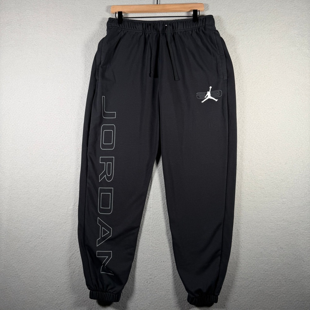Jordan Mens Dri-FIT Sport Fleece Jogger Pants Black HQ8699-010 Size L